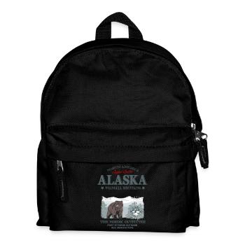 Alaska - Grizzly Bear - Kinder Rucksack - Schwarz - Vorne