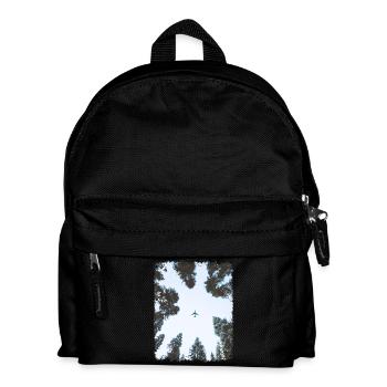 Plane - Kids' Backpack - black - Front