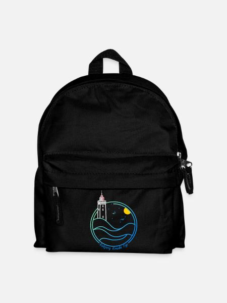 Lighthouse Rubjerg Knude on the dune in Denmark - Kids' Backpack - black