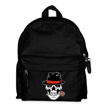 Crâne de gangster - Sac à dos Enfant - noir - Devant
