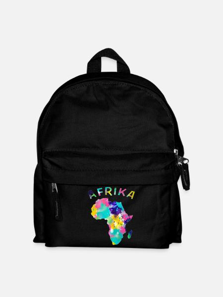 Afrika bunt - Kinder Rucksack - Schwarz