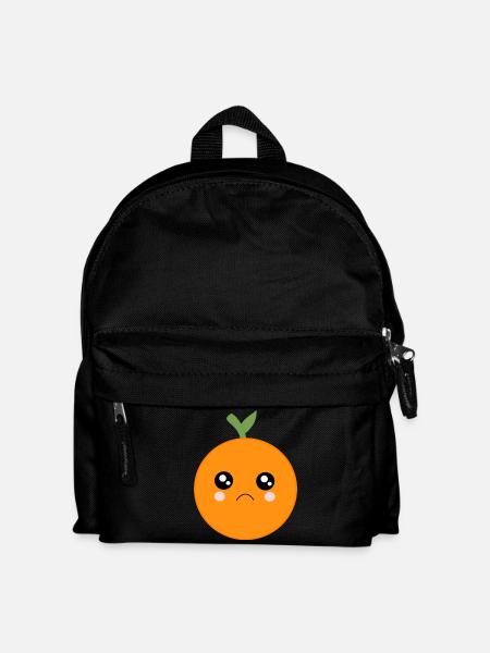 Kawaii Oranges Kawaii Fruits Kawaii Fruit - Sac à dos Enfant - noir