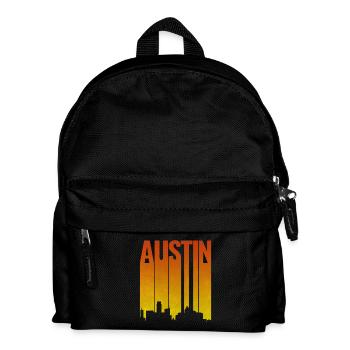 Austin Skyline Evening Light - Kids' Backpack - black - Front