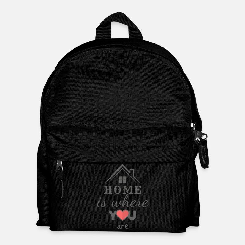 Home With Heart - Kinder Rucksack - Schwarz