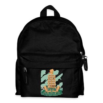 My garden rules - Kids' Backpack - black - Front
