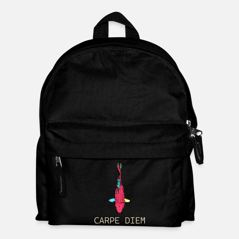 Neon Koi Carpe Diem - Kinder Rucksack - Schwarz
