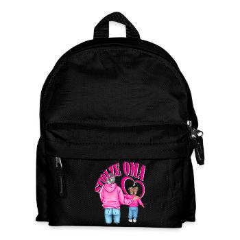 stolze Oma Enkelin Herz - Kinder Rucksack - Schwarz - Vorne