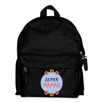 BONNE FÊTE. FÊTE DES MÈRES. FÊTE DES PÈRES. FÊTE - Sac à dos Enfant - noir - Devant