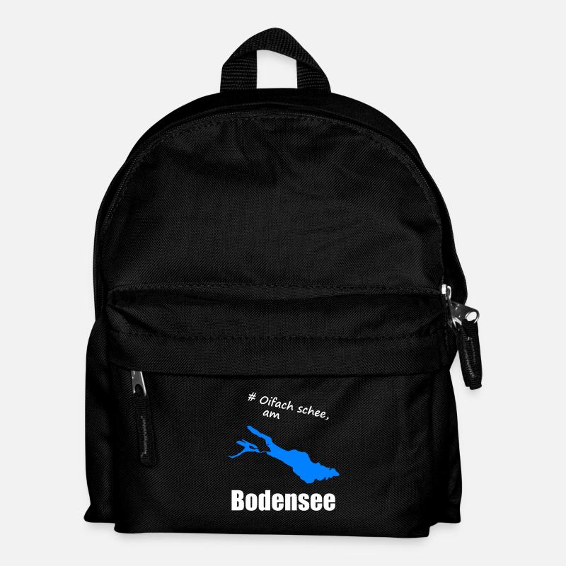 # Oifach schee, am Bodensee - Kinder Rucksack - Schwarz