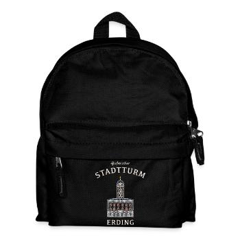 Erding kultiger Stadtturm, Bavaria, Germany - Kids' Backpack - black - Front