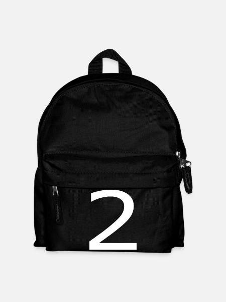 2 - Kinder Rucksack - Schwarz