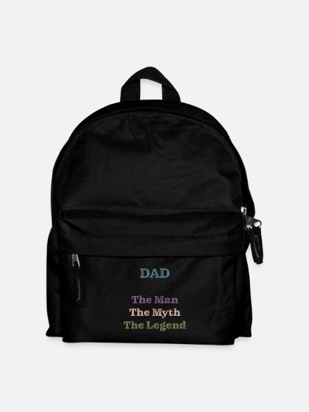 Papa The Legend Father's Day Gift - Kids' Backpack - black