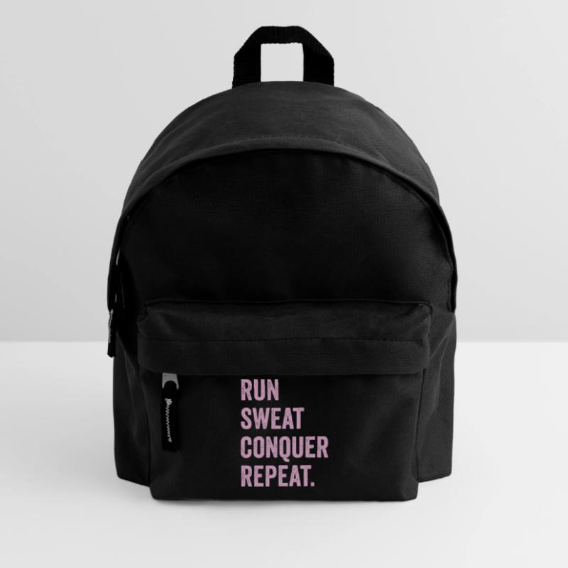 Run. Sweat. Conquer. Repeat. Kids' Backpack