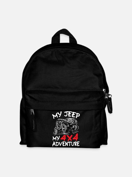 My Jeeps My Adventure - Kids' Backpack - black