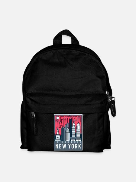 New Yorker Skyline Pop Art - Kinder Rucksack - Schwarz