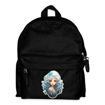 Magicien de cristal avec une chemise de jeu de rôle aux cheveux blancs - Sac à dos Enfant - noir - Devant