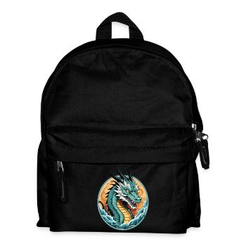 See Drachen - Kinder Rucksack - Schwarz - Vorne