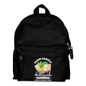 Farm School of Vegetables - Kids' Backpack - black - Front