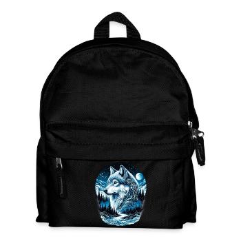 Wolf - Kids' Backpack - black - Front