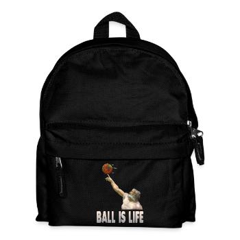 God turns the earth on his finger - Kids' Backpack - black - Front