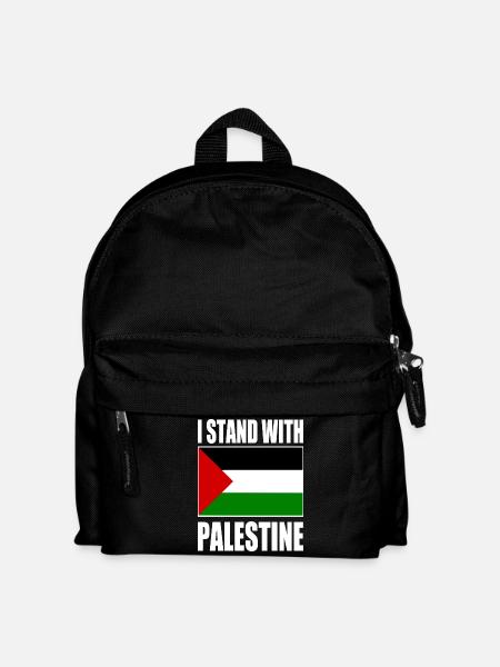 I stand with palestine - Kids' Backpack - black