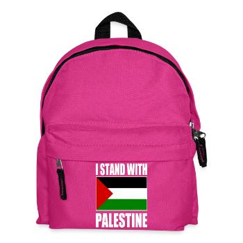 I stand with palestine - Kinder Rucksack - Fuchsia - Vorne