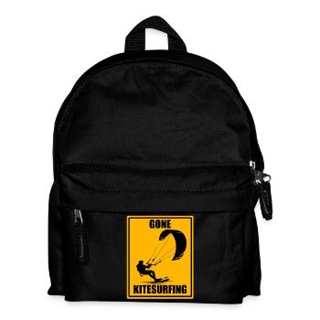 Gone Kitesurfing Vintage Kiteboarding Design Chemise - Sac à dos Enfant - noir - Devant