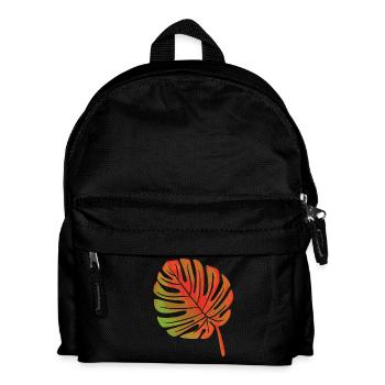 Leaf of a plant - Kids' Backpack - black - Front