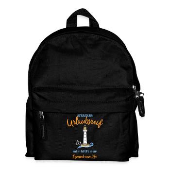 Egmond aan Zee, Netherlands, status ready for holiday - Kids' Backpack - black - Front