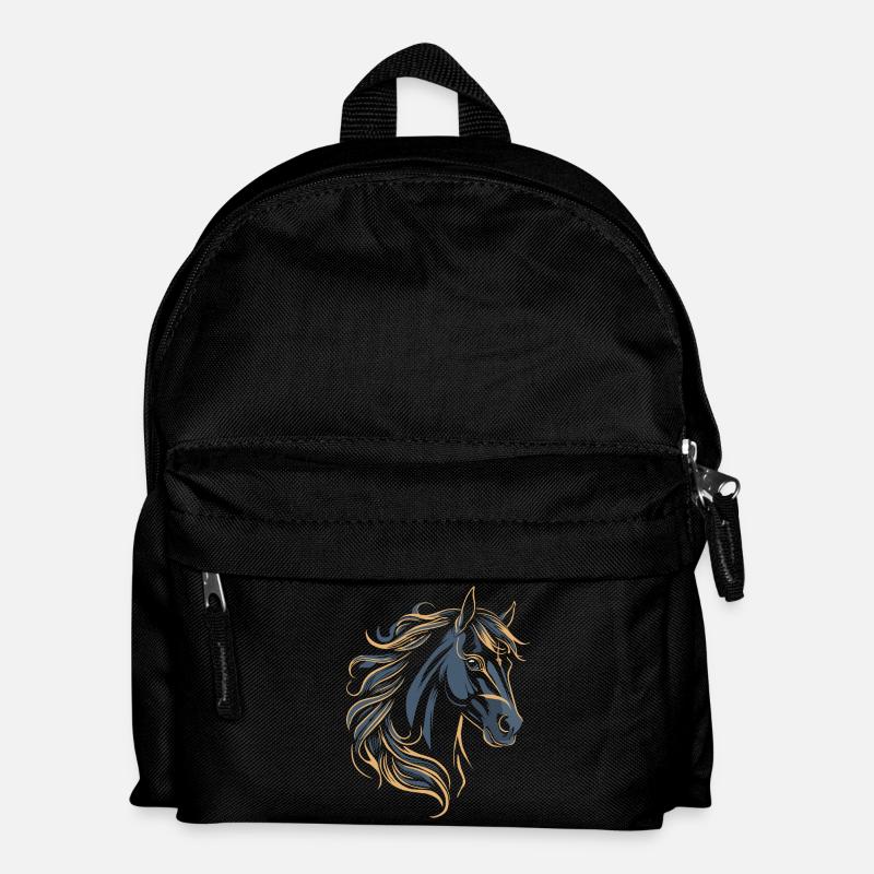 PFERD TATTOO FARBE - Kinder Rucksack - Schwarz