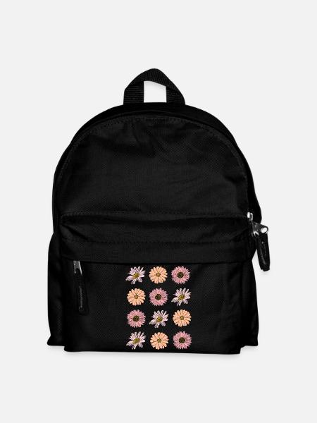 Blume pastell Blume Blumen pastell Blumen flieder - Kinder Rucksack - Schwarz