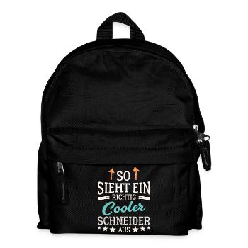 So sieht ein richtig cooler Schneider aus - Kinder Rucksack - Schwarz - Vorne