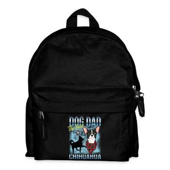 Chihuahua Herrchen - The Best Dog Dad - Kinder Rucksack - Schwarz - Vorne