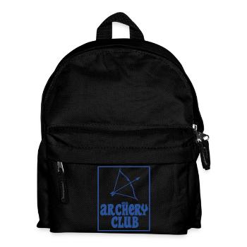 Lokaler Bogenschießverein Blaue Ausgabe - Kinder Rucksack - Schwarz - Vorne