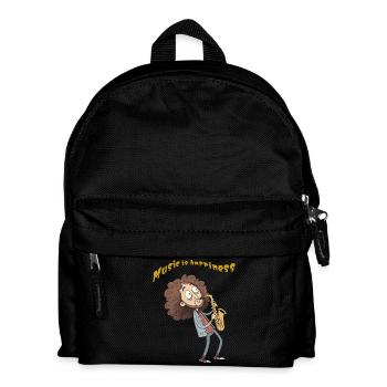 Funny cartoon - Kids' Backpack - black - Front