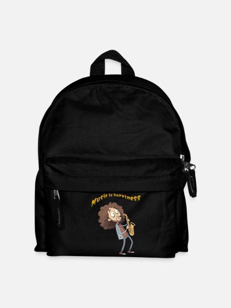 Dessin animé drôle - Sac à dos Enfant - noir