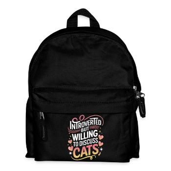 Introvertierter asozialer introvertierter - Kinder Rucksack - Schwarz - Vorne