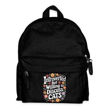 Introvertierter asozialer introvertierter - Kinder Rucksack - Schwarz - Vorne