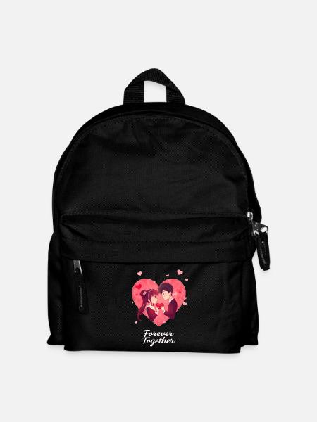 Anime Valentine's Day Design - Kids' Backpack - black