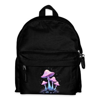 Magic Mushrooms - Mystical Forest Art - Kids' Backpack - black - Front