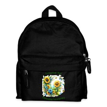 Gesundheitscoaching - Kinder Rucksack - Schwarz - Vorne