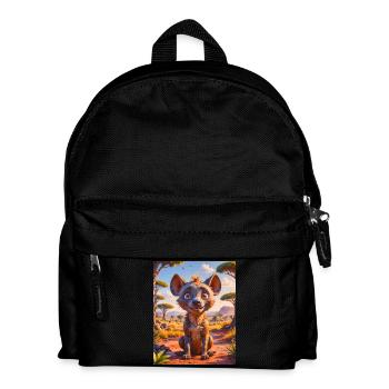 super cute african animals– harpy - Kids' Backpack - black - Front
