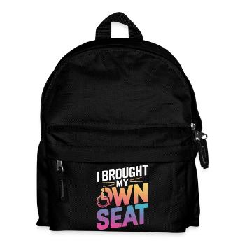 Fauteuil roulant Fauteuil roulant Handicapé Humour - Sac à dos Enfant - noir - Devant