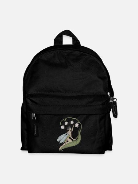 Pixie mit Maiglöckchen - Kinder Rucksack - Schwarz