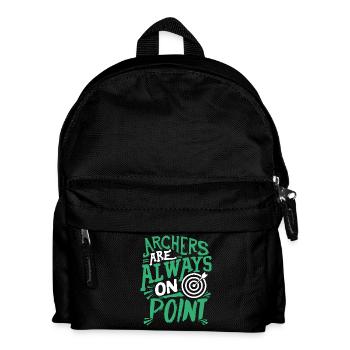 Archers Are Always On Point - Kids' Backpack - black - Front