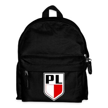 Polnische Flagge Nationalfarben Polnisch - Kinder Rucksack - Schwarz - Vorne