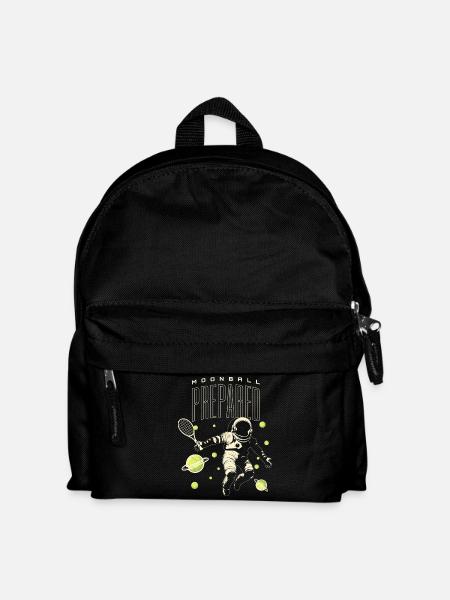 Tennis Moon Ball Player Shirt - Kids' Backpack - black