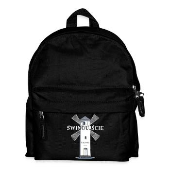 Świnoujście, Usedom Drawing Lighthouse, Poland - Kids' Backpack - black - Front