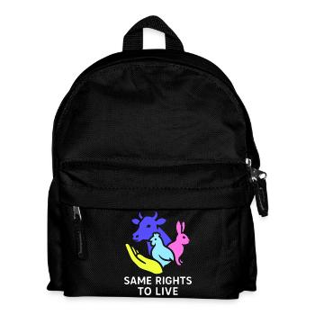 same rights to live - Kids' Backpack - black - Front