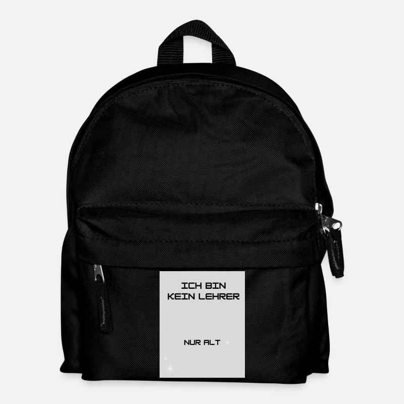 Lehrer - Kinder Rucksack - Schwarz